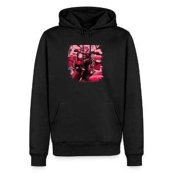 Motorrad GS black rot - Männer Premium Bio Hoodie - Schwarz - Vorne - Nico (187cm)
