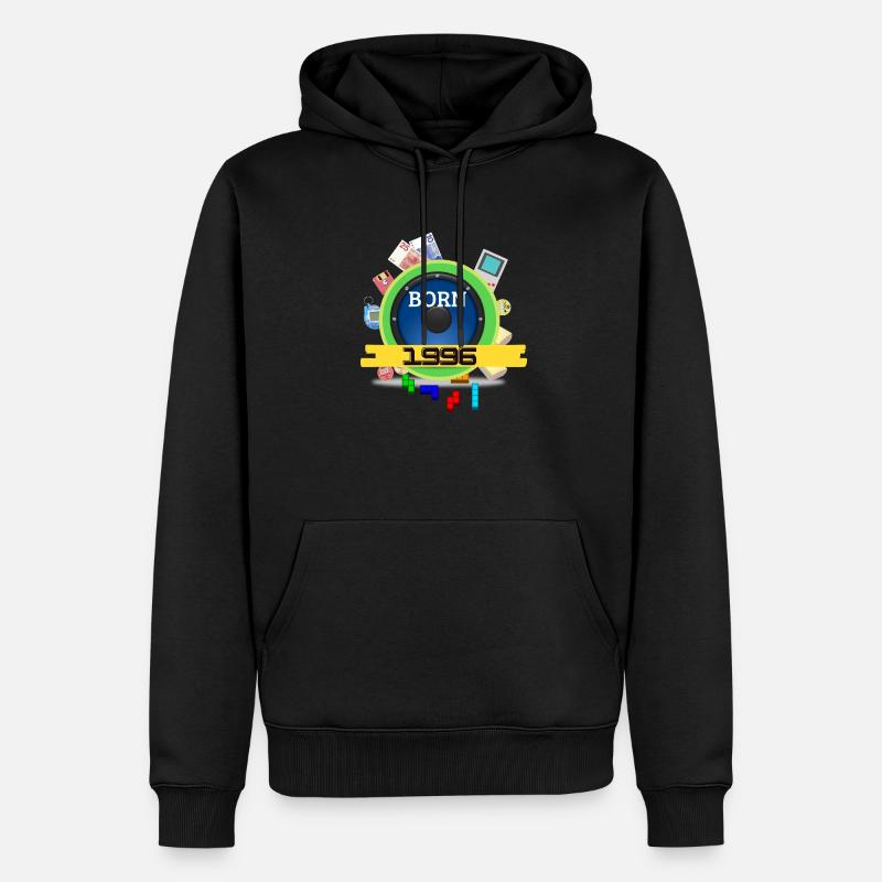 1996 - Männer Premium Bio Hoodie - Schwarz