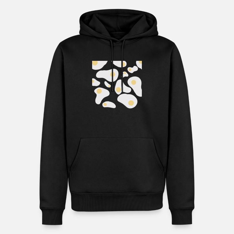 Spiegeleier - Männer Premium Bio Hoodie - Schwarz