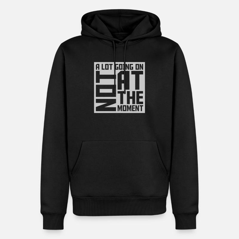 Not much going on - Männer Premium Bio Hoodie - Schwarz