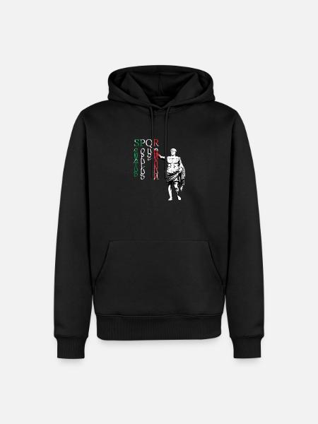 Julius says - Männer Premium Bio Hoodie - Schwarz
