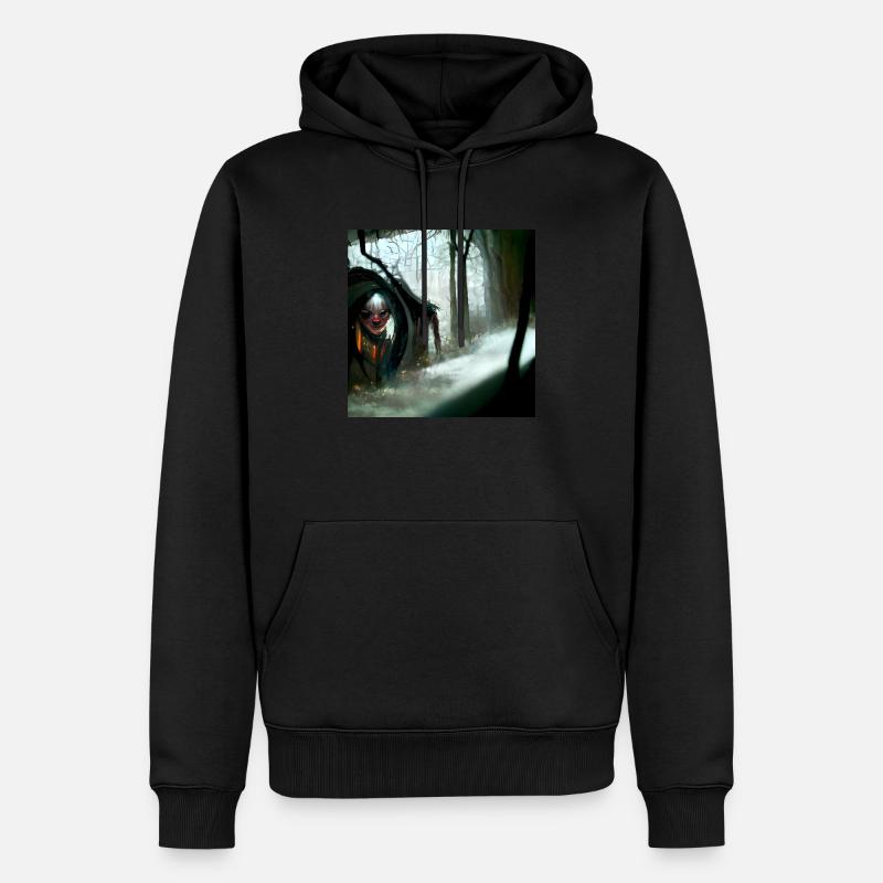 Perdu - Sweat à capuche Premium bio Homme - noir