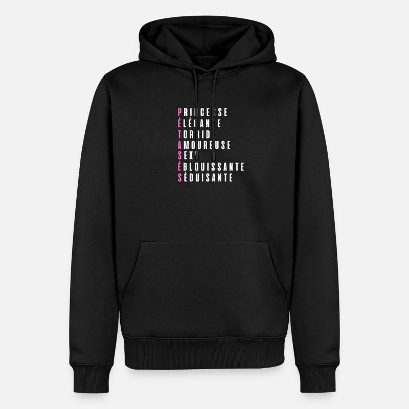 Je suis une pétasse - Sweat à capuche Premium bio Homme - noir