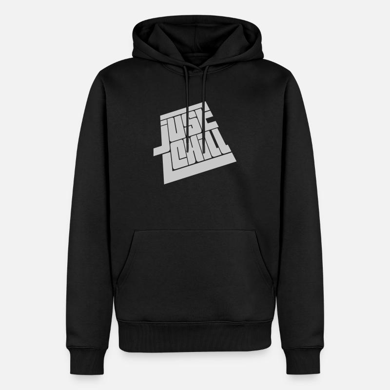 Relax Just Chill Logo - Sweat à capuche Premium bio Homme - noir