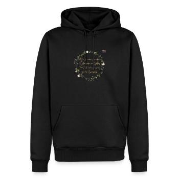 Sorry, kein Buch auf dem Spielplatz - Männer Premium Bio Hoodie - Schwarz - Vorne - Nico (187cm)