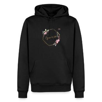 Design by Gerbe de bébé - Männer Premium Bio Hoodie - Schwarz - Vorne - Nico (187cm)