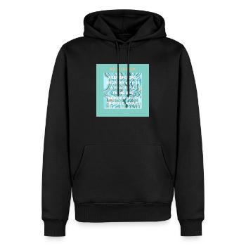 Keep smiling because life is a beautiful thing - Sweat à capuche Premium bio Homme - noir - Devant - Nico (187cm)