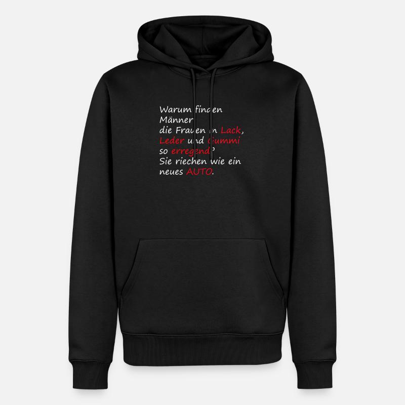 Männer - Männer Premium Bio Hoodie - Schwarz