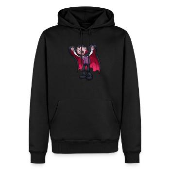 Vampir erschreckt dich - Männer Premium Bio Hoodie - Schwarz - Vorne - Nico (187cm)