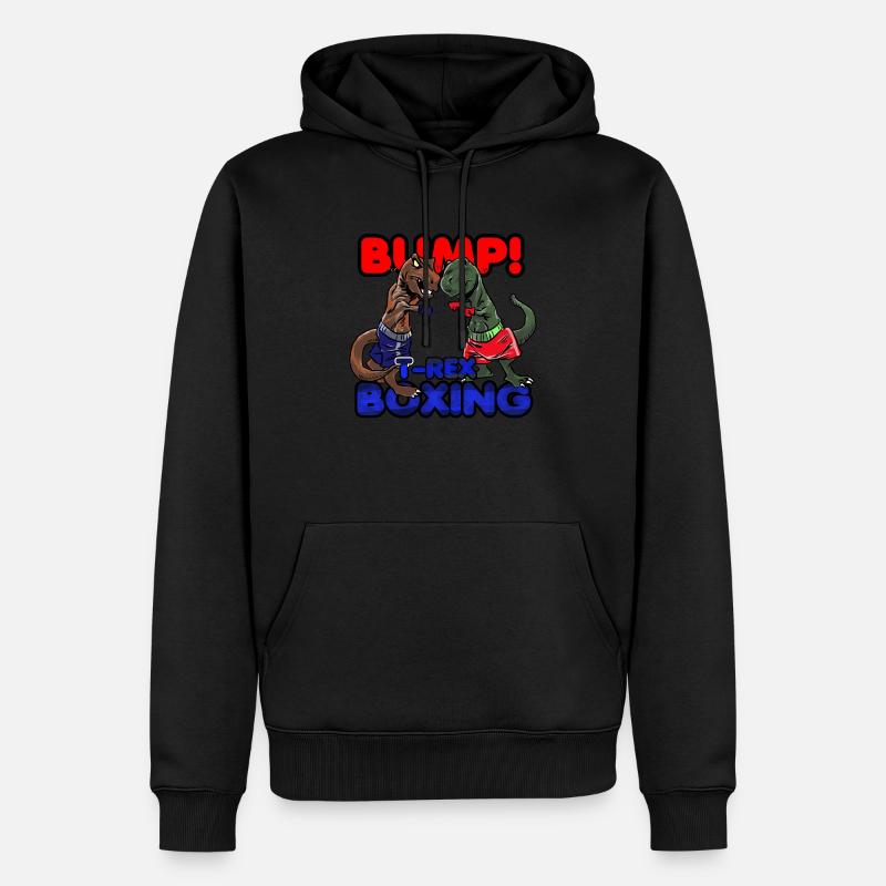 Boxe T-Rex - Sweat à capuche Premium bio Homme - noir