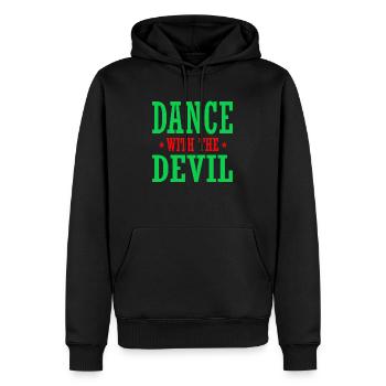 Dance with the Devil - Männer Premium Bio Hoodie - Schwarz - Vorne - Nico (187cm)