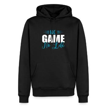 No Game No LIfe - Männer Premium Bio Hoodie - Schwarz - Vorne - Nico (187cm)