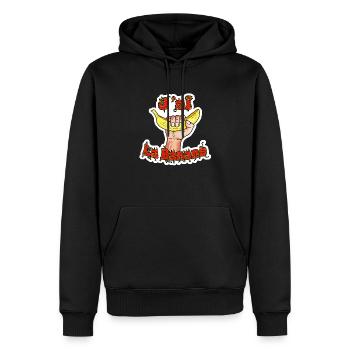 j'ai la banane - Sweat à capuche Premium bio Homme - noir - Devant - Nico (187cm)