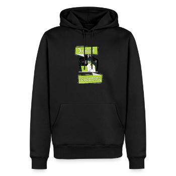 Junior Developer html css javascript python - Männer Premium Bio Hoodie - Schwarz - Vorne - Nico (187cm)