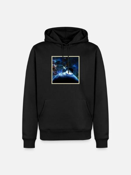 Space Apocalypse - Men’s Premium Organic Hoodie - black