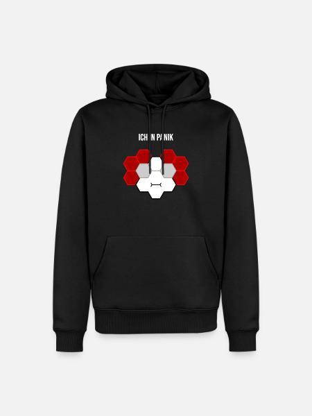 Ich in Panik - Männer Premium Bio Hoodie - Schwarz