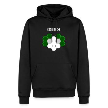 Coole Socke - Männer Premium Bio Hoodie - Schwarz - Vorne - Nico (187cm)
