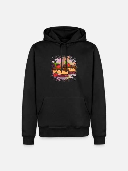 Cake - Men’s Premium Organic Hoodie - black