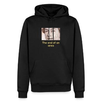Queen Elisabeth II - Sweat à capuche Premium bio Homme - noir - Devant - Nico (187cm)