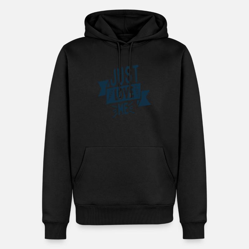 Aimez-moi tout simplement - Sweat à capuche Premium bio Homme - noir
