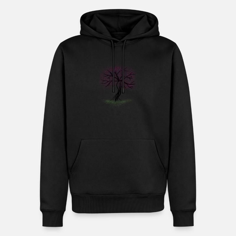 Arbre d’automne - Sweat à capuche Premium bio Homme - noir