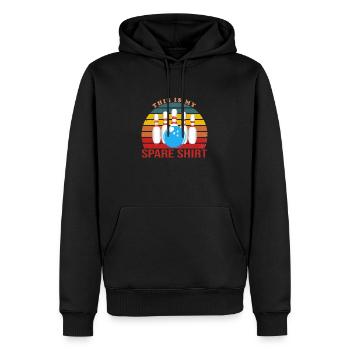 This Is My Spare Bowling - Sweat à capuche Premium bio Homme - noir - Devant - Nico (187cm)