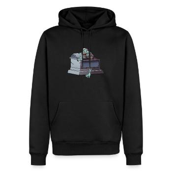 Zombie Coming Out Sarg - Männer Premium Bio Hoodie - Schwarz - Vorne - Nico (187cm)