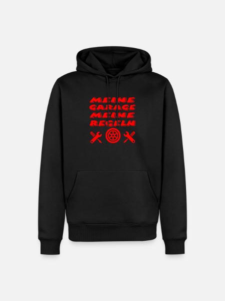 Garage - Männer Premium Bio Hoodie - Schwarz