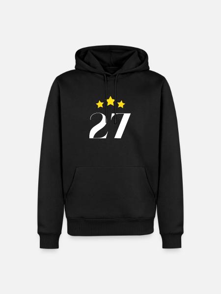 27th Anniversary Starred - Men’s Premium Organic Hoodie - black