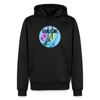 Mandoline fünf Farben Collage - Männer Premium Bio Hoodie - Schwarz - Vorne - Nico (187cm)