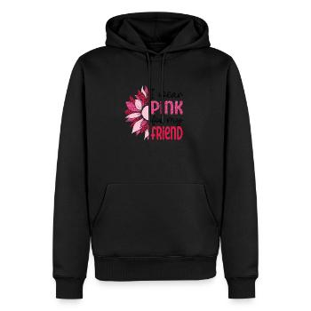 Save the Boobies friend - Men’s Premium Organic Hoodie - black - Front - Nico (187cm)