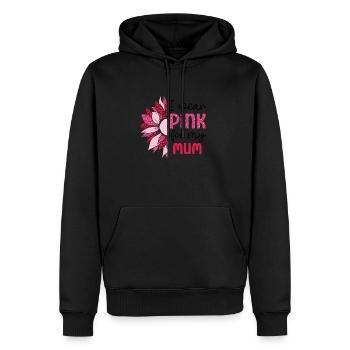 Save the Boobies mum - Men’s Premium Organic Hoodie - black - Front - Nico (187cm)