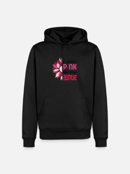Save the Boobies auntie - Men’s Premium Organic Hoodie - black