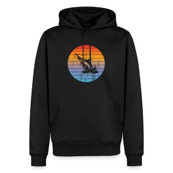Pêche Pêche Hameçons De pêche Pêche Pêche Pêcheur Pêcheur - Sweat à capuche Premium bio Homme - noir - Devant - Nico (187cm)