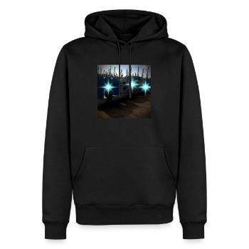202210101665398476467 - Sweat à capuche Premium bio Homme - noir - Devant - Nico (187cm)