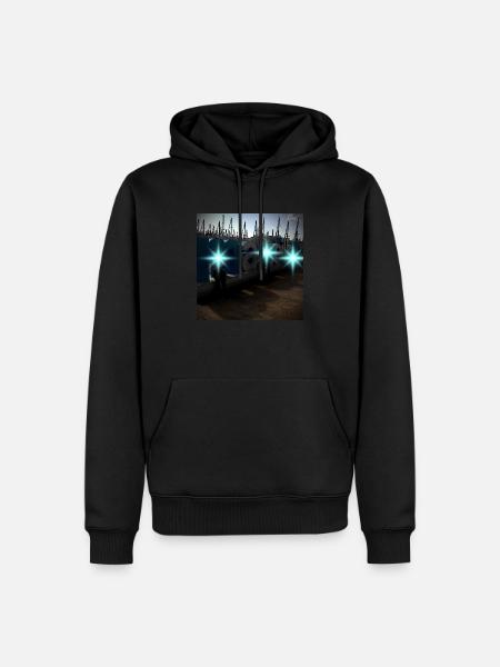 202210101665398476467 - Sweat à capuche Premium bio Homme - noir