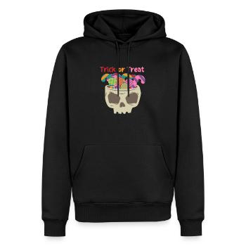 Sweets otherwise there are sour - skulls with sweets - Men’s Premium Organic Hoodie - black - Front - Nico (187cm)
