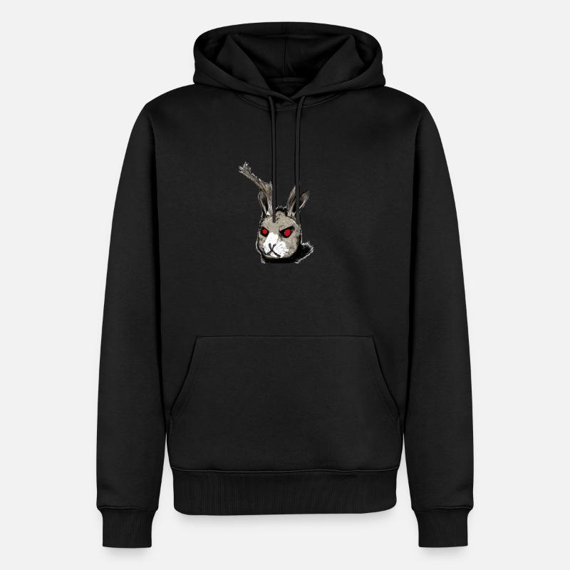 Cursedrabbit1 - Männer Premium Bio Hoodie - Schwarz