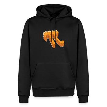Pumpkin Cake - Pie, Pi, Halloween - Men’s Premium Organic Hoodie - black - Front - Nico (187cm)