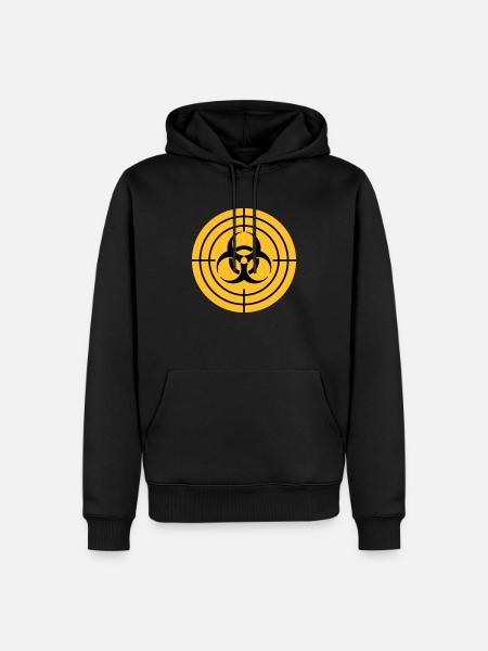 Biohazard Sight Zombie Hunter - Men’s Premium Organic Hoodie - black