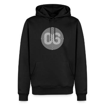 06 - Männer Premium Bio Hoodie - Schwarz - Vorne - Nico (187cm)