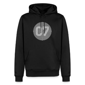 07 - Men’s Premium Organic Hoodie - black - Front - Nico (187cm)