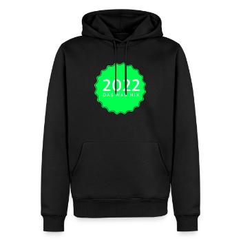 Das Jahr 2022 war wohl nichts, dass muss 2023 neu - Männer Premium Bio Hoodie - Schwarz - Vorne - Nico (187cm)