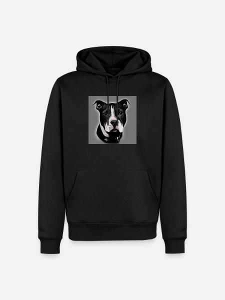 Dog best friend - Men’s Premium Organic Hoodie - black