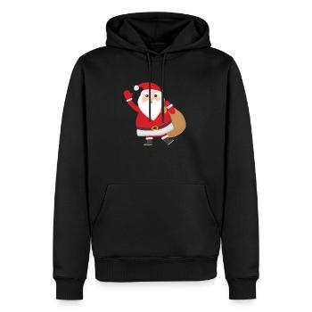 Pere Noel niedlich - Männer Premium Bio Hoodie - Schwarz - Vorne - Nico (187cm)