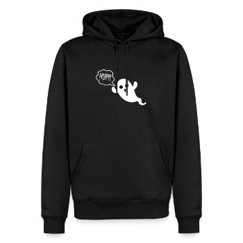 Geist Ghost Boo Hup Halloween - Sweat à capuche Premium bio Homme - noir - Devant - Nico (187cm)