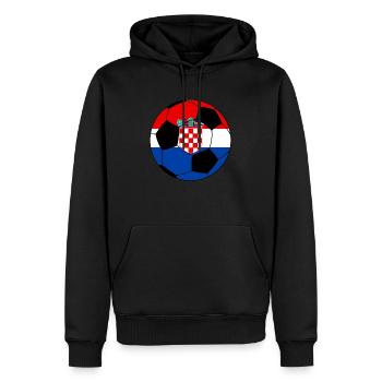 Fußball Kroatien - Männer Premium Bio Hoodie - Schwarz - Vorne - Nico (187cm)
