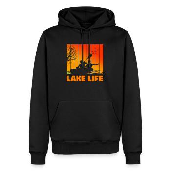 Lake Life Graphic Kayaking Kayak Canoe Rowing Rowe - Männer Premium Bio Hoodie - Schwarz - Vorne - Nico (187cm)