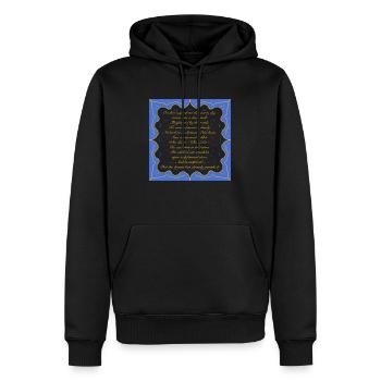Dream ByRino - Männer Premium Bio Hoodie - Schwarz - Vorne - Nico (187cm)
