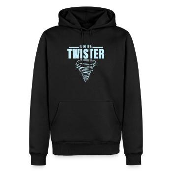 I Am The Twister Meteorology Meteorologist - Men’s Premium Organic Hoodie - black - Front - Nico (187cm)